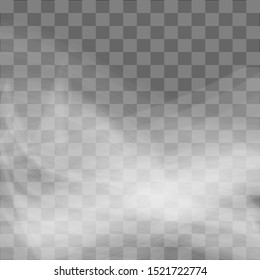 Snow and wind on a transparent background. White gradient decorative element.vector illustration. winter and snow with fog. wind and fog.