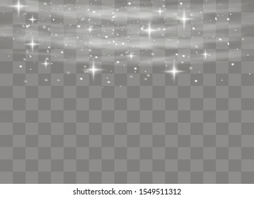 Snow and wind on a transparent background. White gradient decorative element.vector illustration. winter and snow with fog. wind and fog.