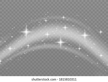 Snow and wind on a transparent background. White gradient decorative element.vector illustration. winter and snow with fog. wind and fog.