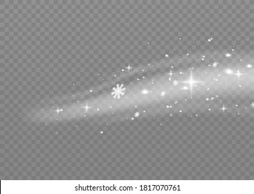Nieve y viento sobre un fondo transparente. Elemento decorativo de gradiente blanco.ilustración vectorial. invierno y nieve con niebla. viento y niebla.