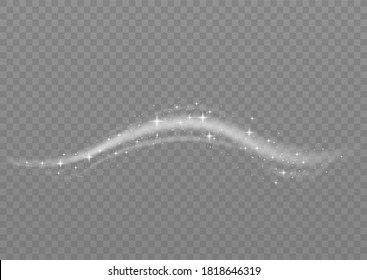 Snow and wind on a transparent background. White gradient decorative element.vector illustration. winter and snow with fog. wind and fog.
