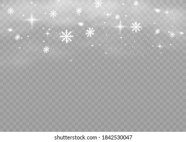 Snow and wind on a transparent background. White gradient decorative element.vector illustration. winter and snow with fog. wind and fog.