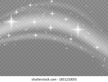Schnee und Wind auf transparentem Hintergrund. Weißer Farbverlauf-Dekorationselement.Vektorgrafik. Winter und Schnee mit Nebel. Wind und Nebel.