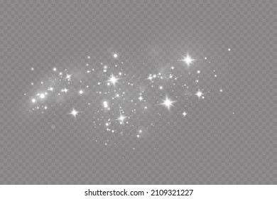 Schnee und Wind auf transparentem Hintergrund. Winter und Schnee.Vektorgrafik