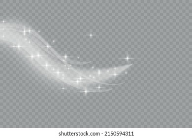 Nieve y viento sobre un fondo transparente. Elemento decorativo de gradiente blanco.ilustración vectorial. invierno y nieve con niebla. viento y niebla.