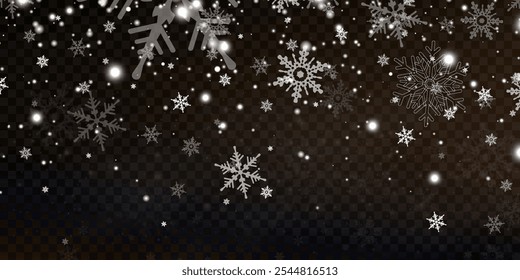 Neve e vento em um fundo transparente. Gradiente branco decorativo element.vetor ilustração. inverno e neve com nevoeiro. vento e nevoeiro.	