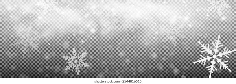 Snow and wind on a transparent background. White gradient decorative element.vector illustration. winter and snow with fog. wind and fog.	