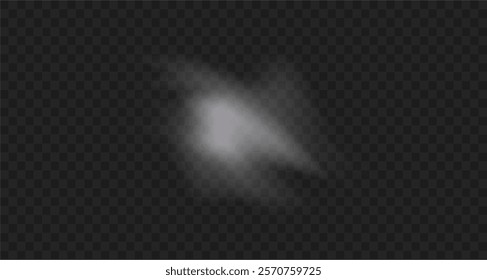Snow and wind on a transparent background. White gradient decorative element.vector illustration. winter and snow with fog. wind and fog.	