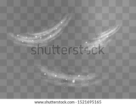 Snow and wind on a transparent background. White gradient decorative element.vector illustration. winter and snow with fog. wind and fog.