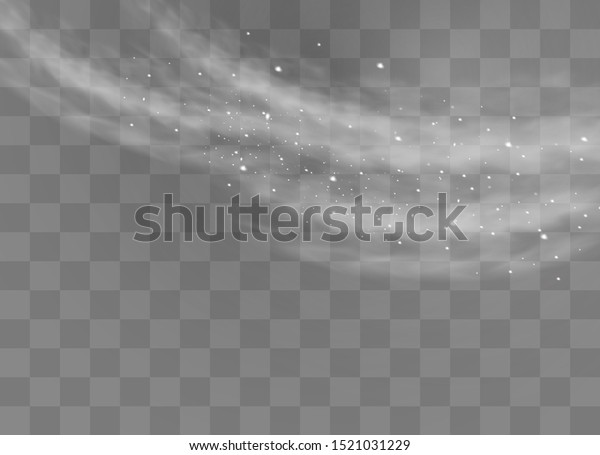 Snow and wind on a transparent background. White\
gradient decorative element.vector illustration. winter and snow\
with fog. wind and fog.