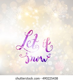 Snow winter background