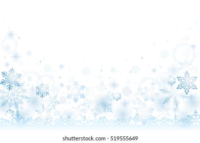 Snow winter background with falling snowflakes