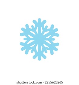 Snow and winter concept. Snow icon in flat style design, snow vector.