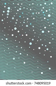 Snow Winter Confetti Background. Business Holidays Cover or Banner. Festive Ads, Poster or Card Background. Snow Winter Christmas or New Year Confetti. Festive Decoration, Frame, Cool Snowball Border.