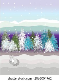 Snow Winter in the Forest