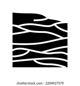 vector de icono de glifo de invierno de nieve. señal de invierno de nieve. ilustración de símbolo aislado