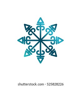 Snow Winter Logo Design Template Element