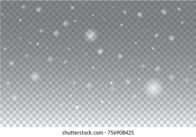 snow winter   on  transparent background