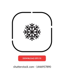 Snow, winter symbol vector icon
