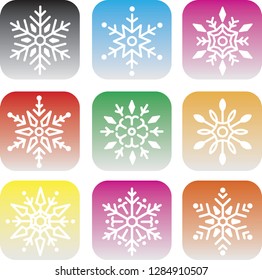 Snowball Buttons Set