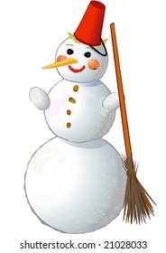 Snowball. Drawing.
