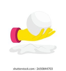 Snowball Fight Vector style icon. Eps 10 file