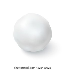 Snowball Icon Isolated On White Background. Vector Illustration