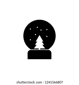 Snowball icon. Simple glyph vector of Christmas, New Year and holidays set for UI and UX, website or mobile application