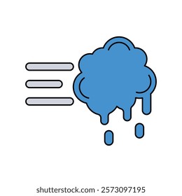Snowball icon with white background vector stock illustration