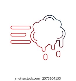 Snowball icon with white background vector stock illustration