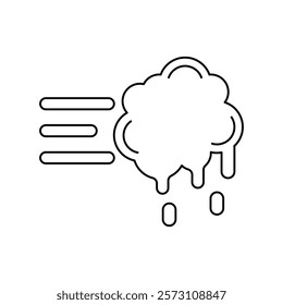 Snowball icon with white background vector stock illustration