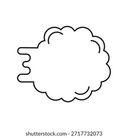 Schneeball-Symbol auf weißem Hintergrund, Vektorgrafik