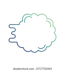 Schneeball-Symbol auf weißem Hintergrund, Vektorgrafik