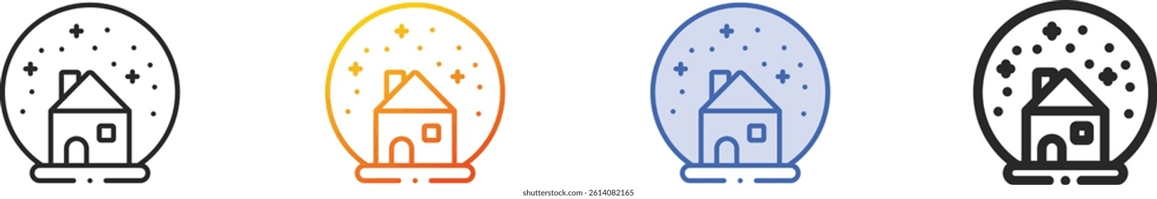snowball icon.Thin Linear, Gradient, Blue Stroke and bold Style Design Isolated On White Background