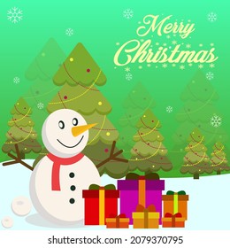 snowballs and gifts on christmas