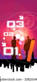 Snowboard background