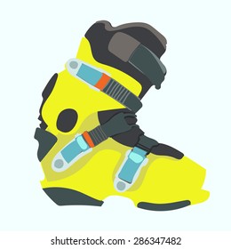 Snowboard carving boot.