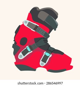 Snowboard carving boot.