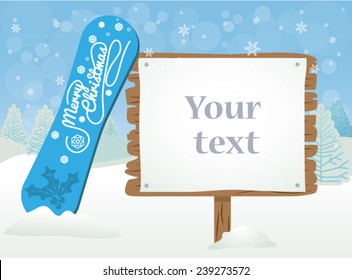 Snowboard Christmas Message