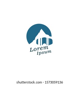 Snowboard Club insignia or badge. Vector. Concept for shirt , print, stamp or tee. vector illustration. mountain vector logo.