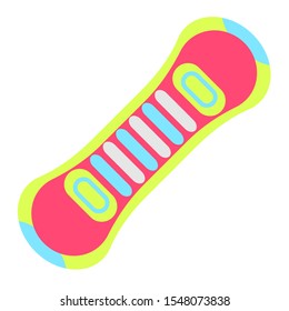 Snowboard flat design icon. Modern style. Vector Illustration.