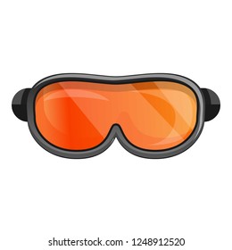 Snowboard goggle icon. Cartoon of snowboard goggle vector icon for web design isolated on white background