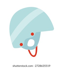 Capacete de snowboard ilustração vetorial plana