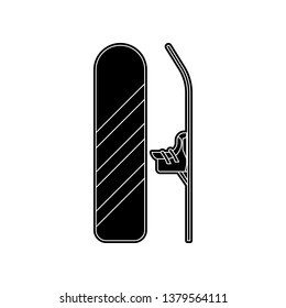 snowboard icon. Element of Winter for mobile concept and web apps icon. Glyph, flat icon for website design and development, app development