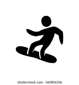 snowboard icon illustration isolated vector sign symbol