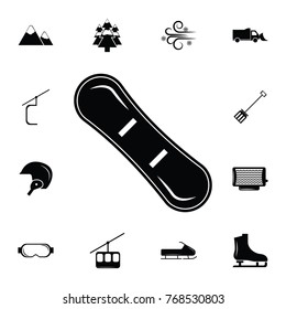 Snowboard icon. Set of elements Christmas Holiday or New Year icons. Winter time premium quality graphic design collection icons for websites, web design, mobile app on white background