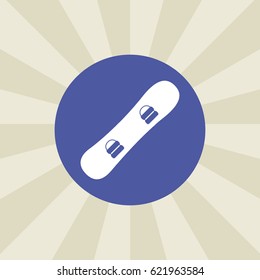 snowboard icon. sign design. background