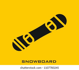 Snowboard icon signs