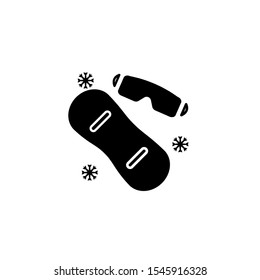 Icono de Snowboard. Icono vectorial de snowboard para diseño web aislado en fondo blanco