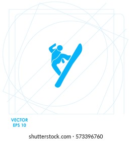 Snowboard  icon. Vector design.